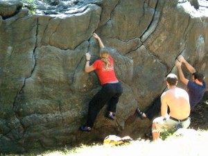 Rockclimbing in Central Park